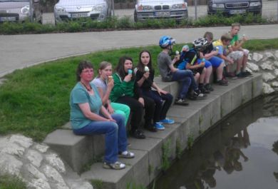 Radtour mit Eisessen